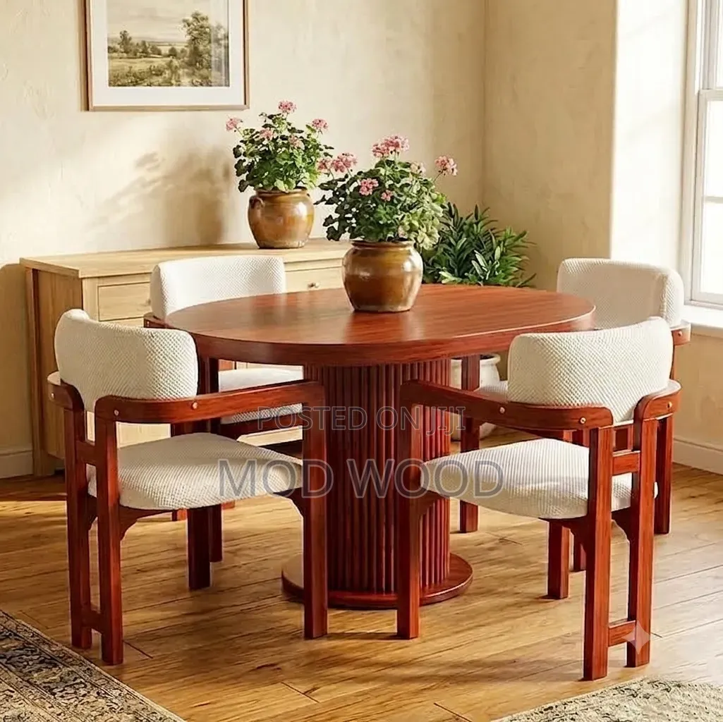 Modern Oval Wooden Dining Set Collection