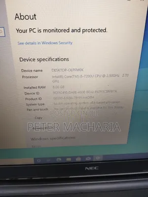 Laptop NEC 8GB Intel Core i5 HDD 500GB