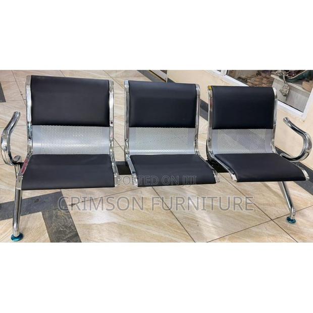 3 Seater Office Waiting Bench - thumbnail 2