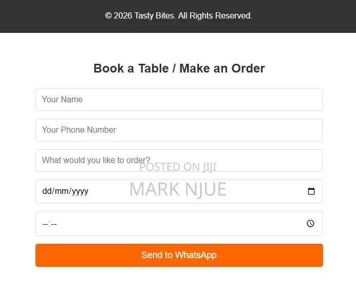 Restaurant Website