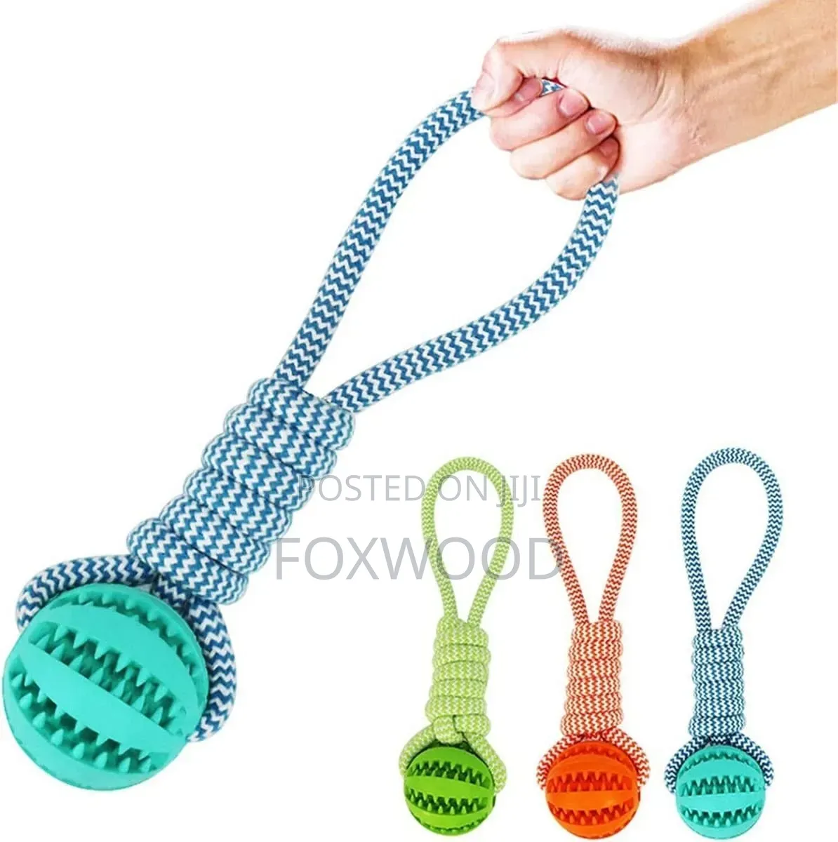 Dog Ball With Rope Tug of War Toy Interactive Dog Toy