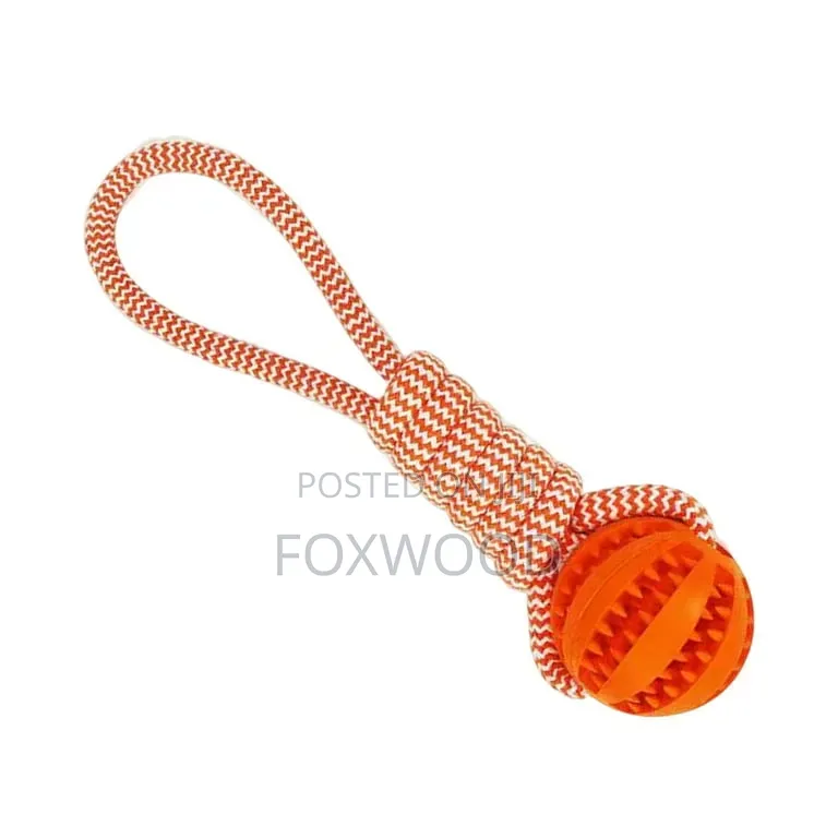 Dog Ball With Rope Tug of War Toy Interactive Dog Toy