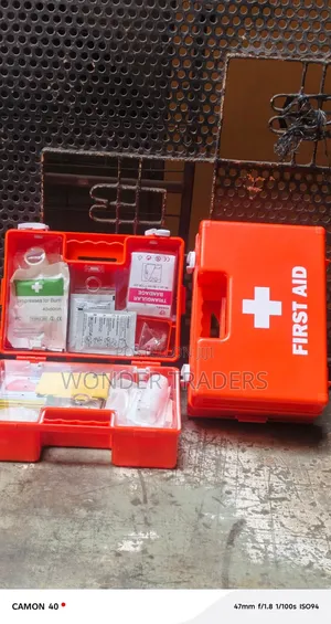 First Aid Kit,Red Medium First Aid Kit