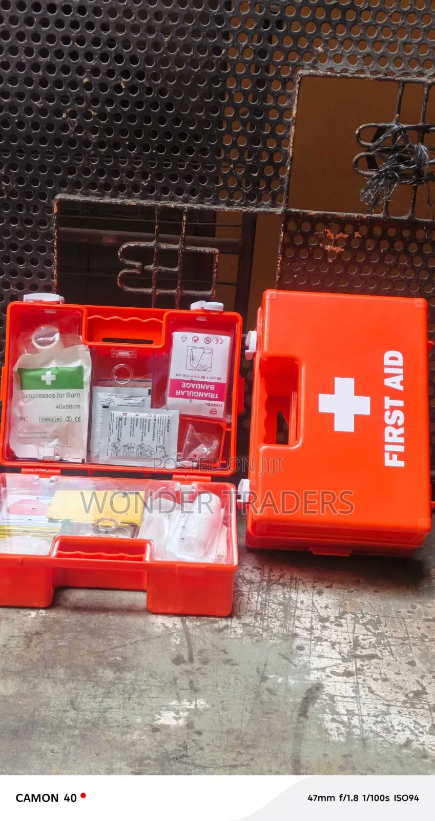 First Aid Kit,Red Medium First Aid Kit
