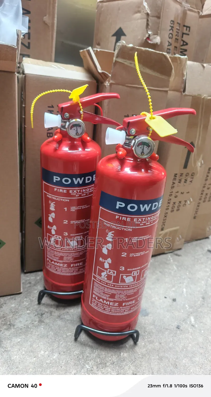 Powder Fire Extinguisher 1 KG ABC Powder