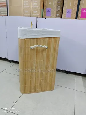 Eco-Friendly Foldable Bamboo Laundry Basket 
Brown