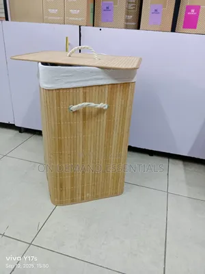 Eco-Friendly Foldable Bamboo Laundry Basket 
Brown