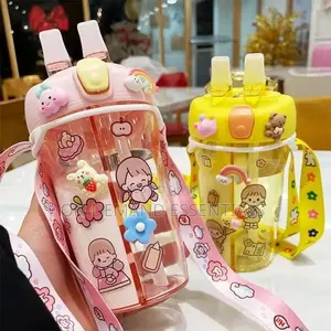 Cartoon Themed Partioned Water Bottle
