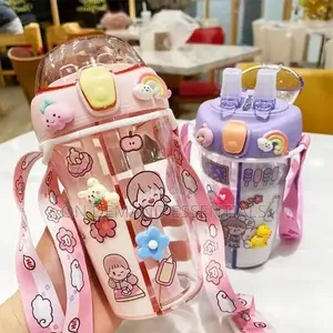 Cartoon Themed Partioned Water Bottle