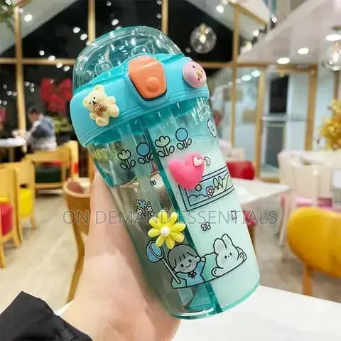 Cartoon Themed Partioned Water Bottle