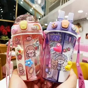 Cartoon Themed Partioned Water Bottle