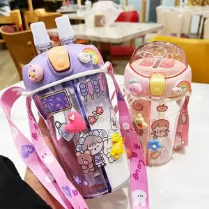 Cartoon Themed Partioned Water Bottle