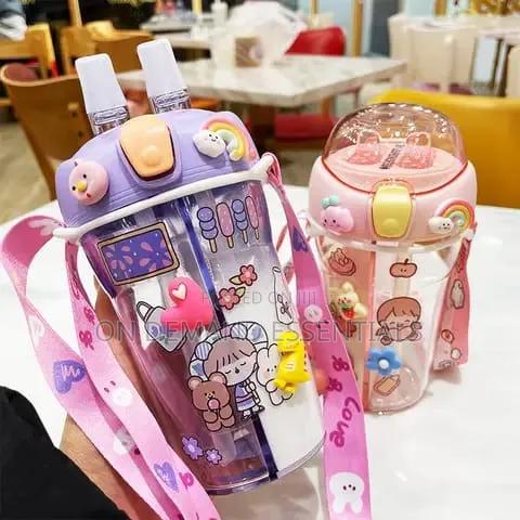 Cartoon Themed Partioned Water Bottle - thumbnail 5