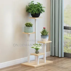 Multi Layer Wooden Floral Display Rack