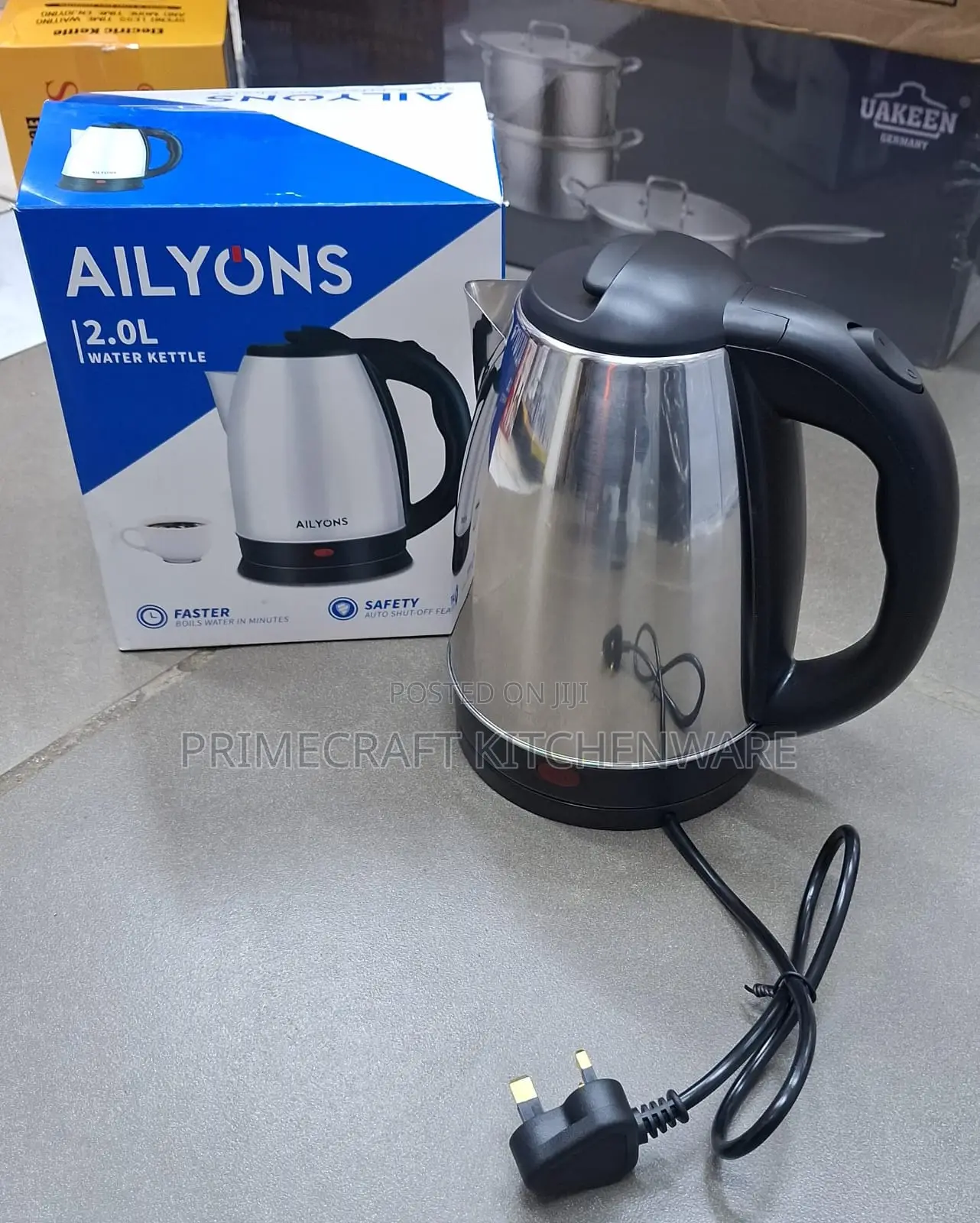 Ailyons 2.0L Stainless Steel Electric Kettle