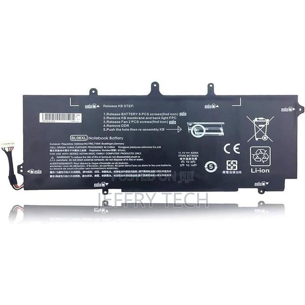 BL06/BL06XL Replacement Battery for HP EliteBook Folio Series - Black