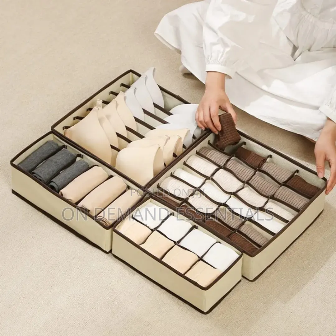 4Pcs Innerwear Organisers With Dividers