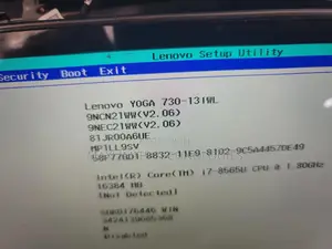Lenovo Yoga 730- 13iwl I7 Motherboard