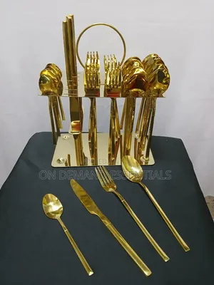 Luxury 36pcs Gold Cutlery Set