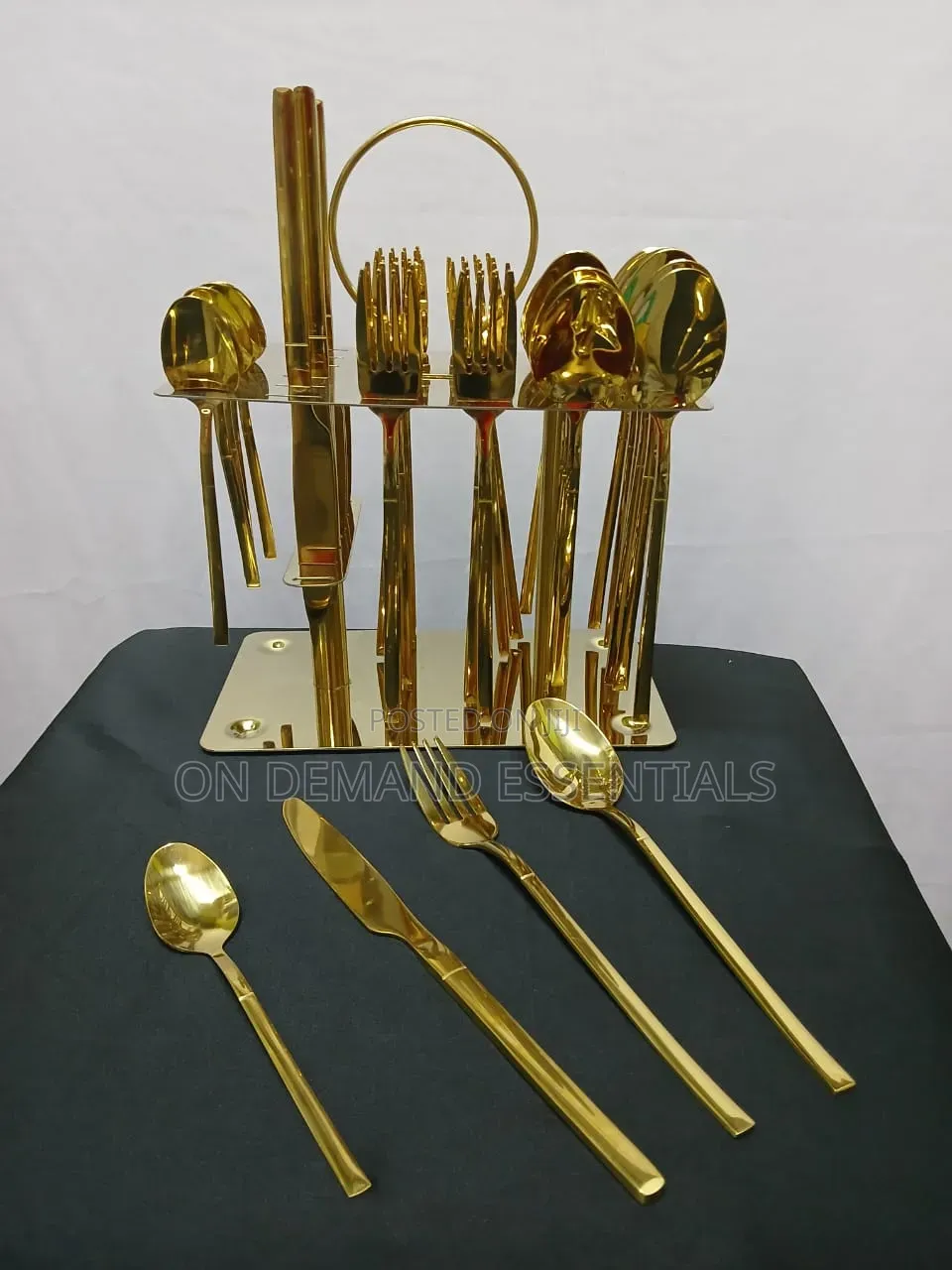 Luxury 36pcs Gold Cutlery Set