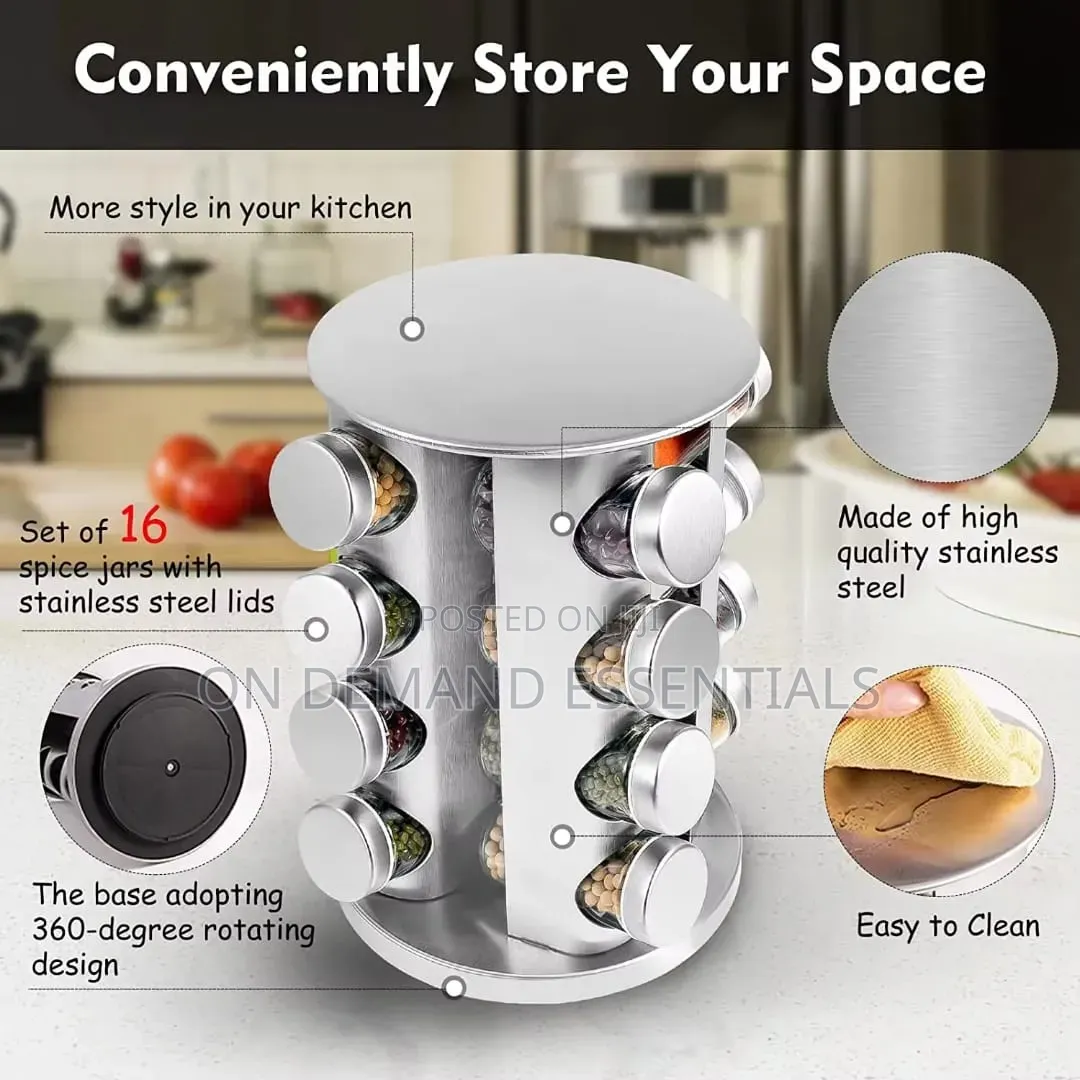 16heads Rotating Seasoning/Spice Rack