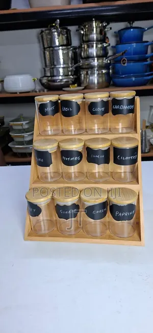 3 Tier Bamboo Spice Rack