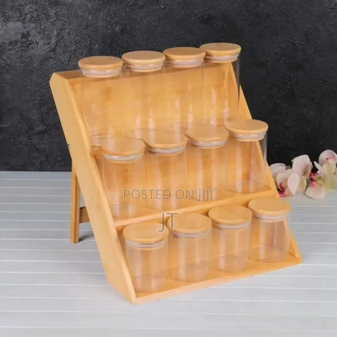 3 Tier Bamboo Spice Rack