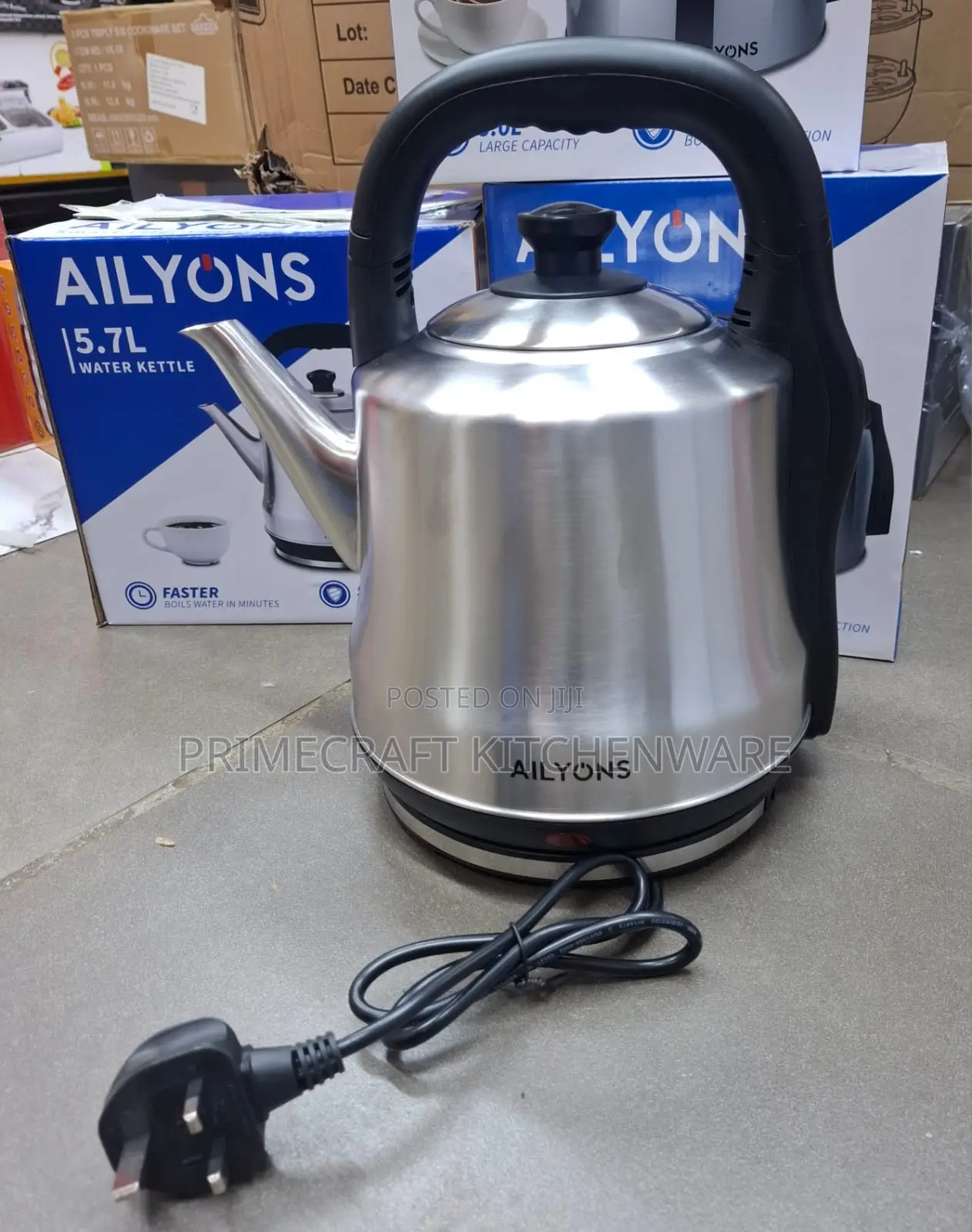 Ailyons Stainless Water Kettle 5.7 L Capacity KSH 2500