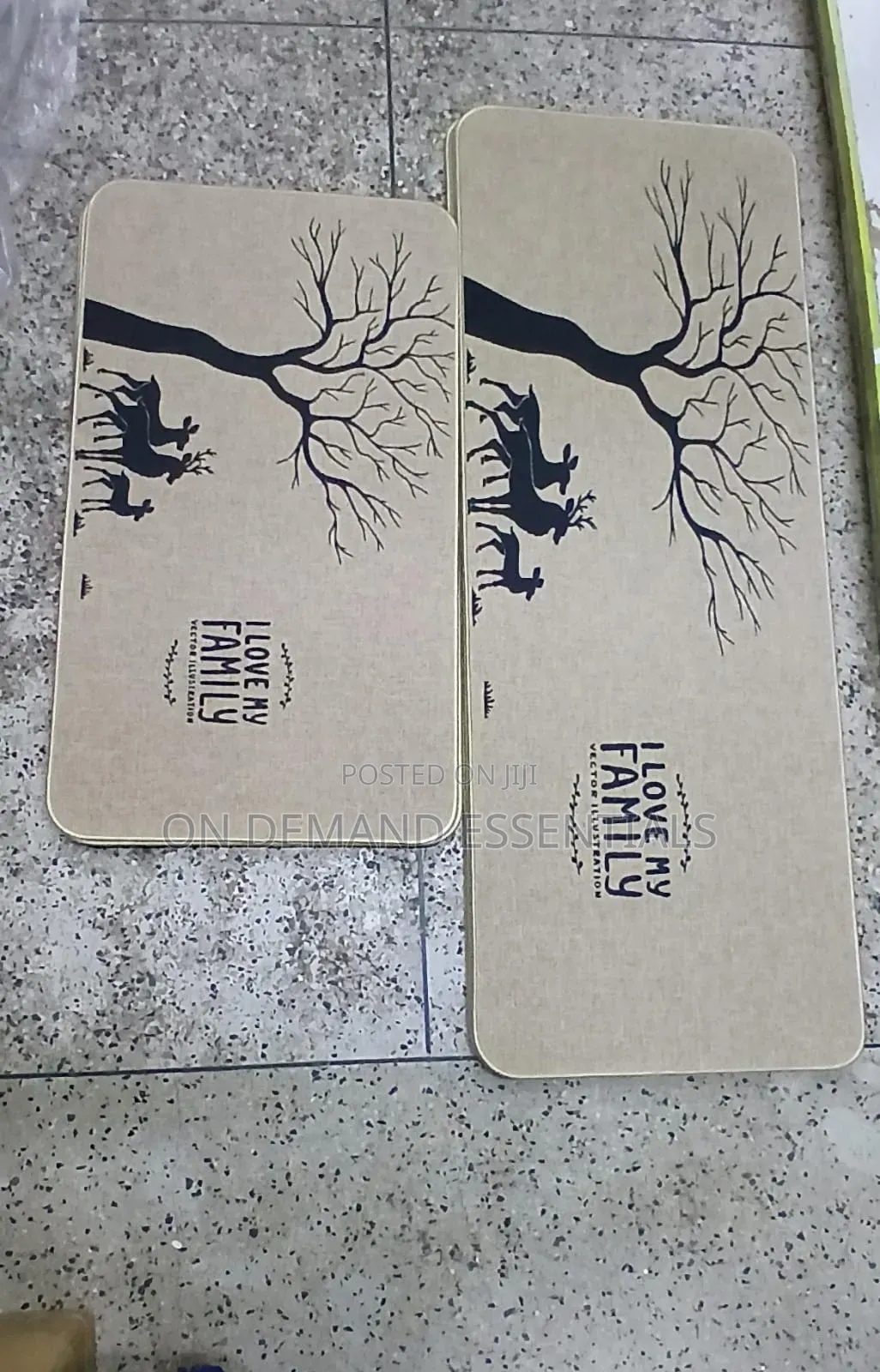 *2pcs Kitchen Mats With Rubber Super Non-Slip Underside