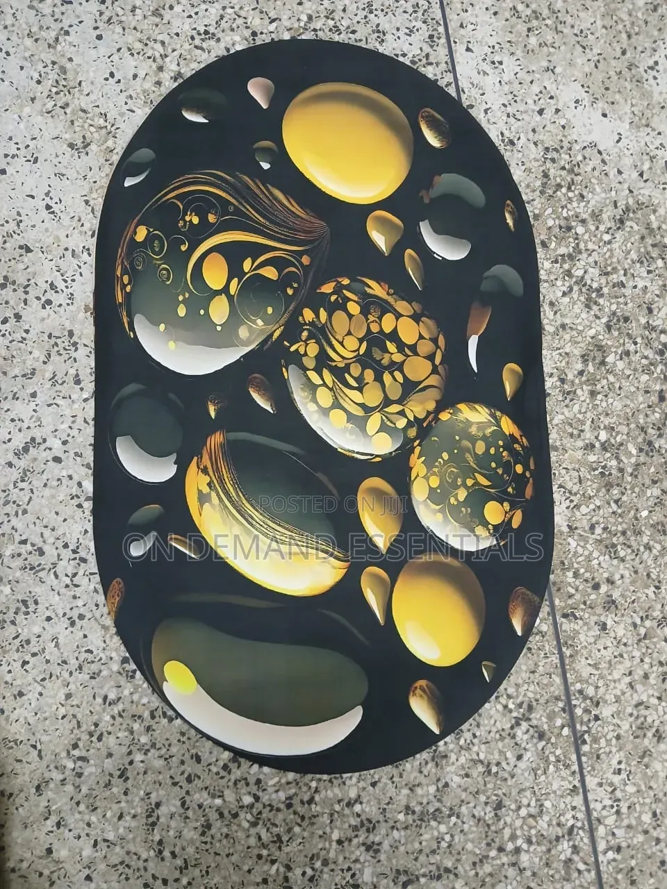 Big Size Oval 48*78cm* Bathroom/ Door Mats With Rubber Underside