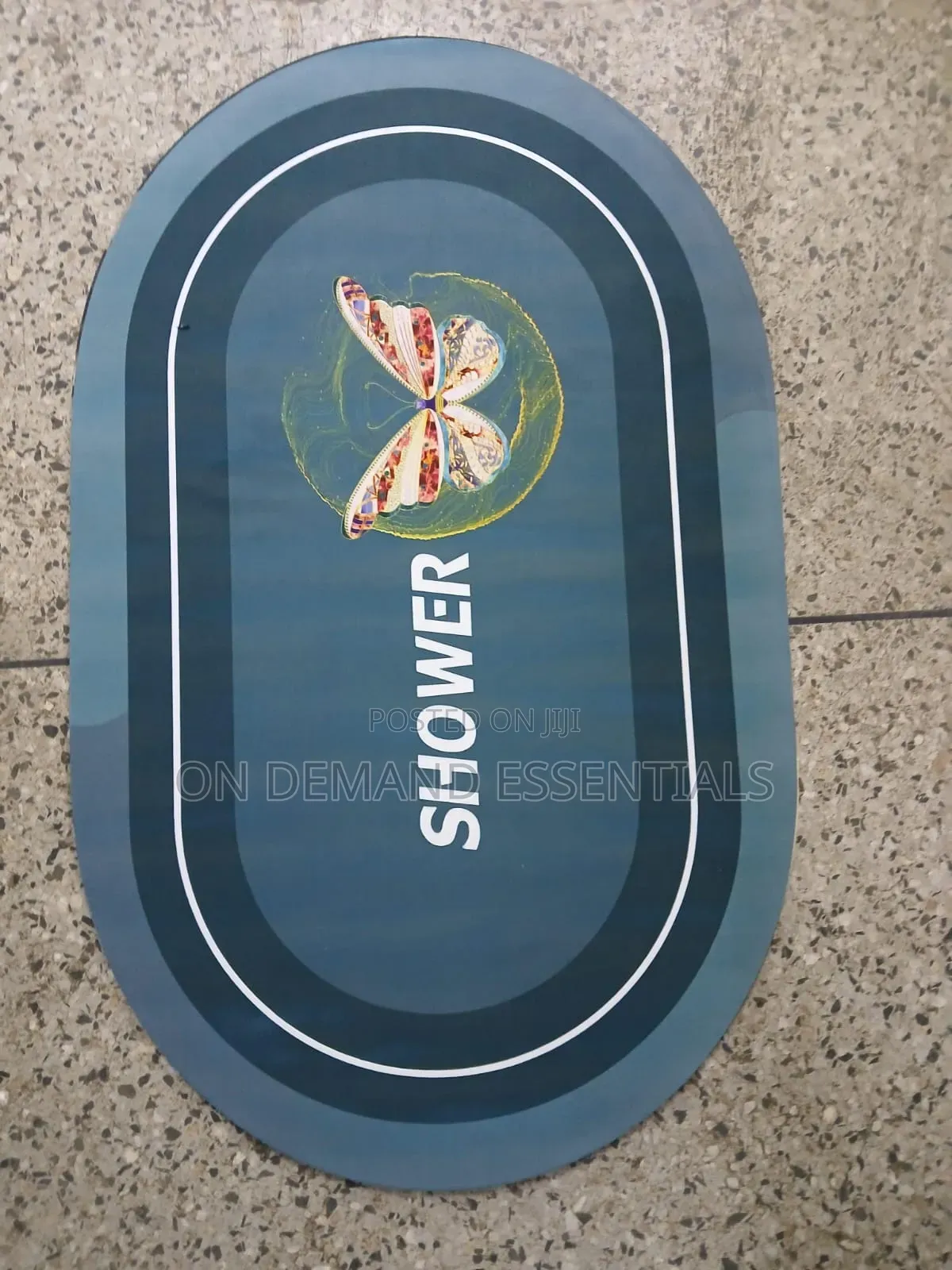 Big Size Oval 48*78cm* Bathroom/ Door Mats With Rubber Underside