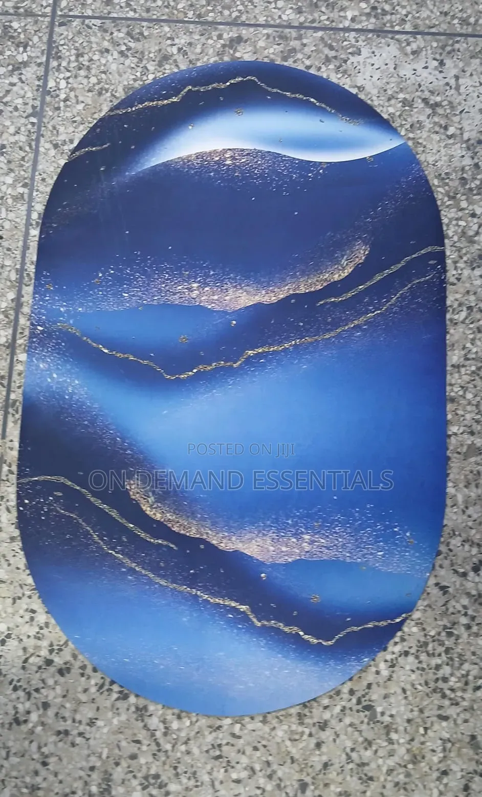 Big Size Oval 48*78cm* Bathroom/ Door Mats With Rubber Underside