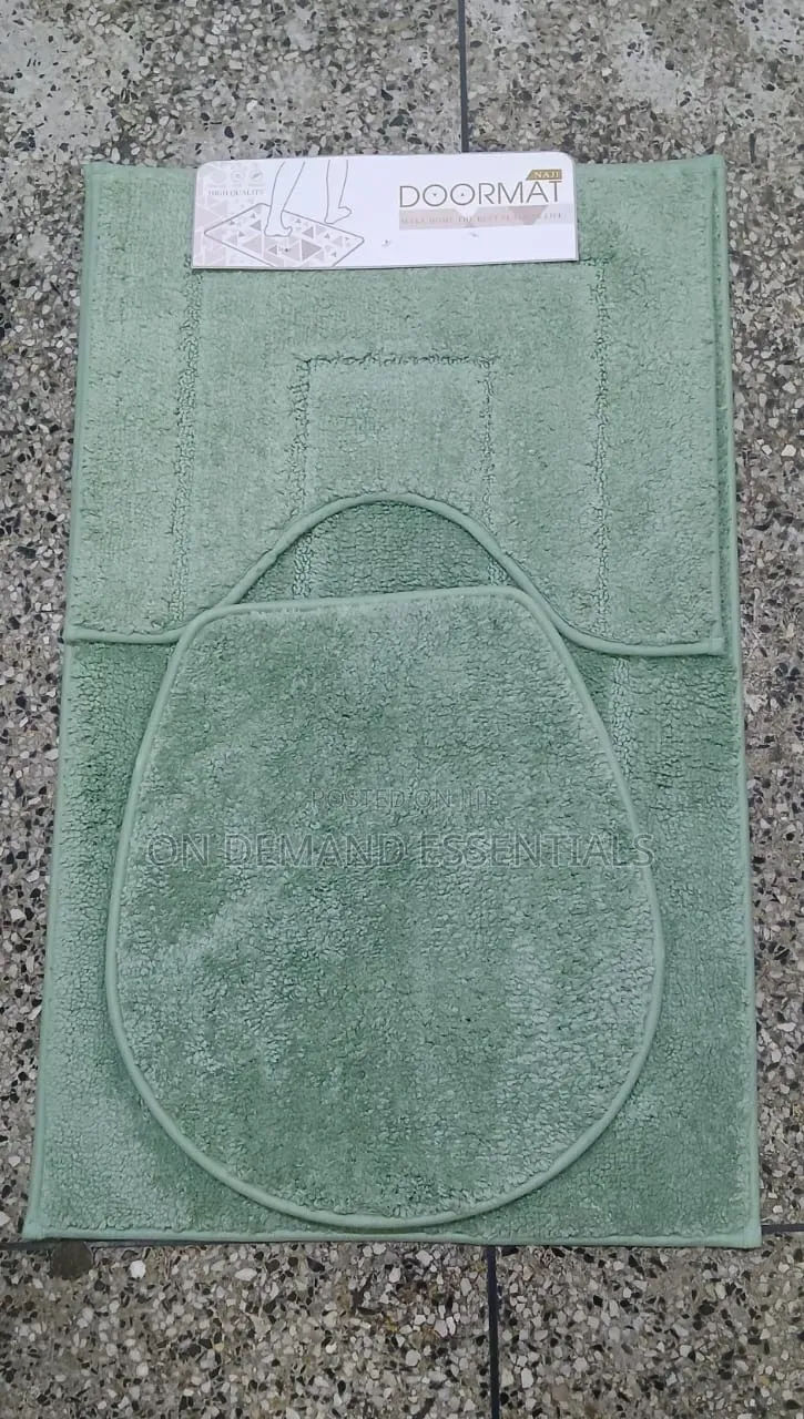 3pcs Bathroom Mats With Super Nonslip Underside