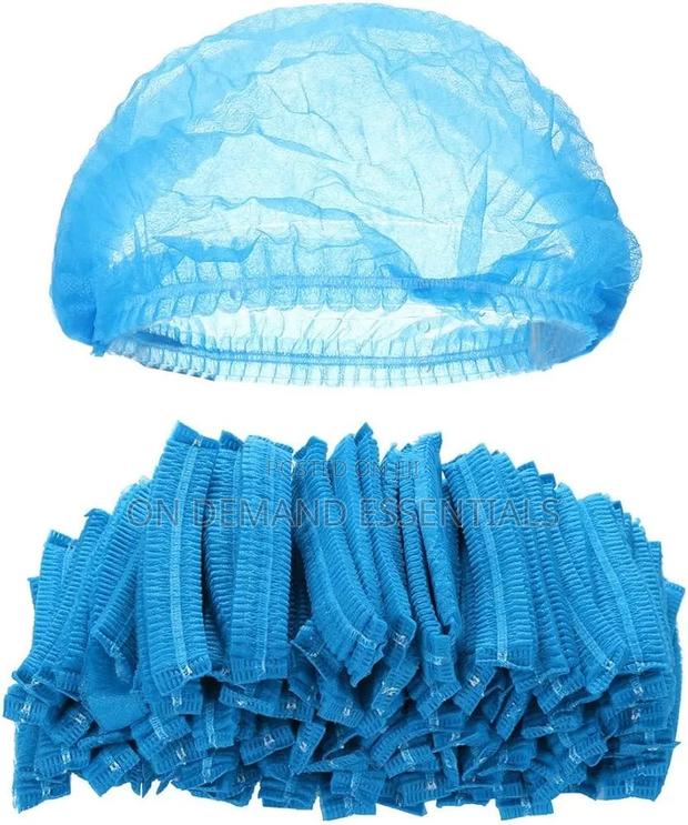 100pcs 19" Disposable Non Woven Hair Nets - thumbnail 3