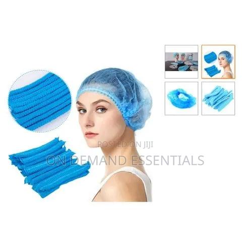 100pcs 19" Disposable Non Woven Hair Nets - thumbnail 5