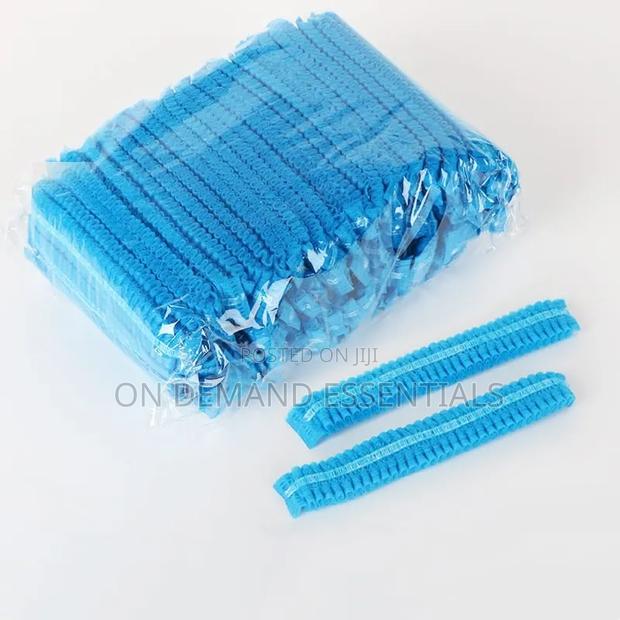 100pcs 19" Disposable Non Woven Hair Nets - thumbnail 6
