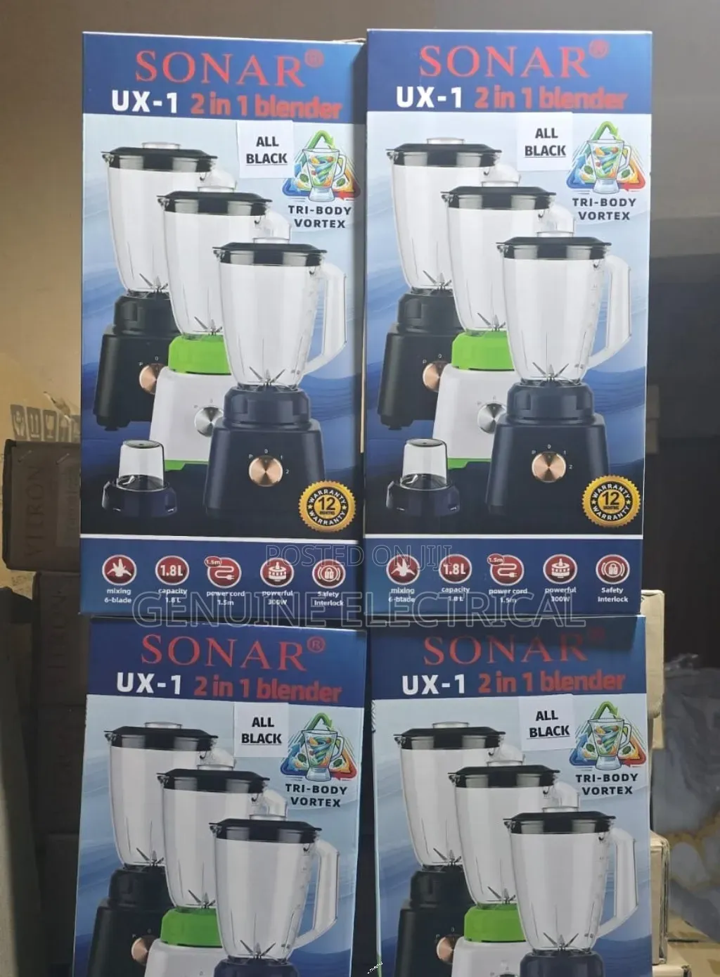 New Electric 
Sonar 2 in 1 Blender