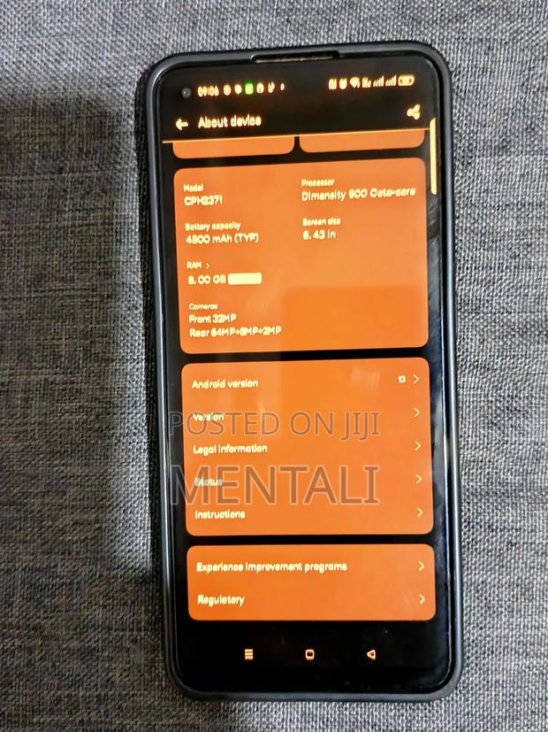 Oppo Reno 256 GB Blue - thumbnail 5