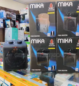 New MIKA Fan Heater, 1000Watts-2000w, Grey MH105G