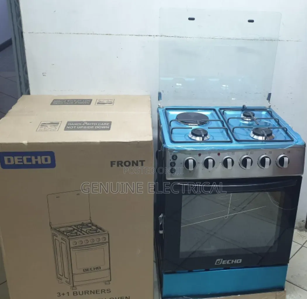 Brand New 60*60 Decho 3+1 Standing Cooker With Electric Oven Stainless