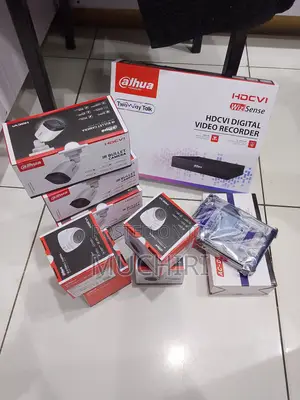 Infrared Dahua 4 Camera CCTV Complete Kit DVR Hard Drive Accessories