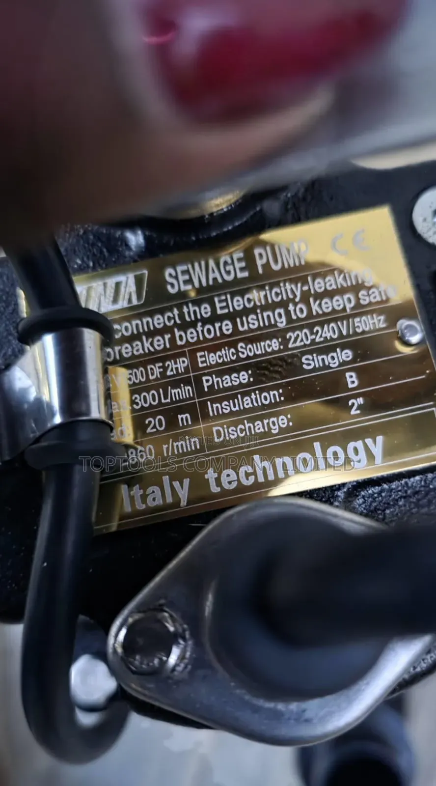 3hp Kunda Sewage Pump