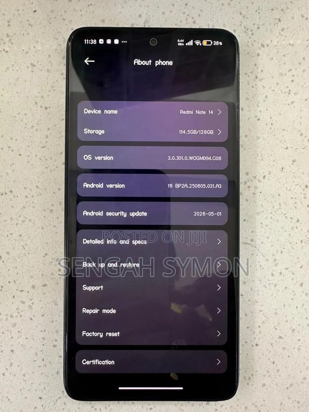 Xiaomi Redmi Note 14 4G 128 GB Black
