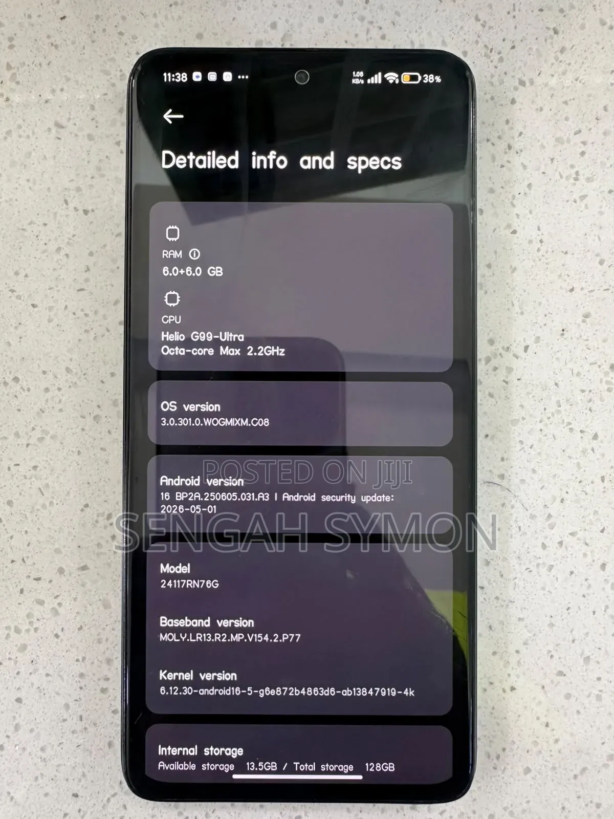 Xiaomi Redmi Note 14 4G 128 GB Black