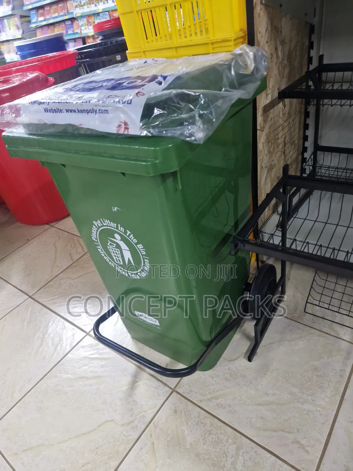Kenpoly 100L Extra Heavy Duty Front Pedal Bin