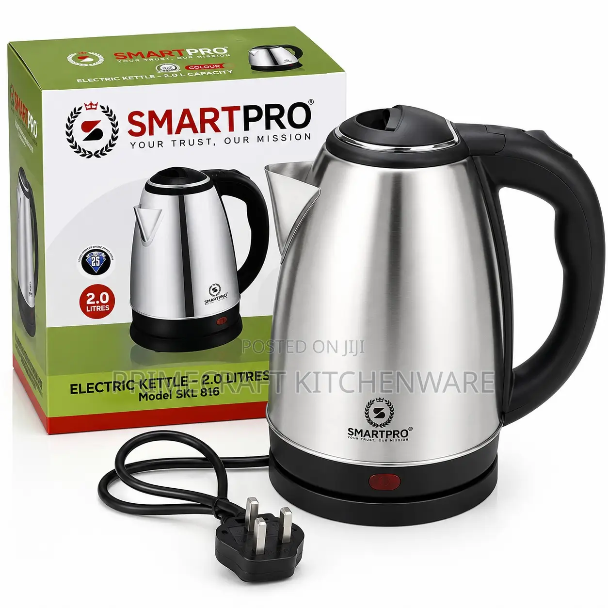 SmartPro 2.0 Litres Stainless Steel Electric Kettle