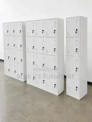 Heavy Duty Steel 12 Locker Cabinet -Secured