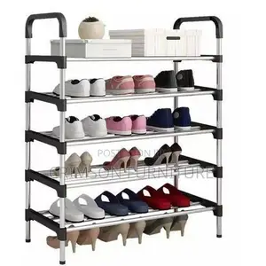 5-Tier Shoe Rack Stackable Assembly