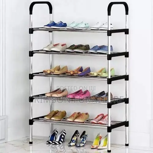 5-Tier Shoe Rack Stackable Assembly