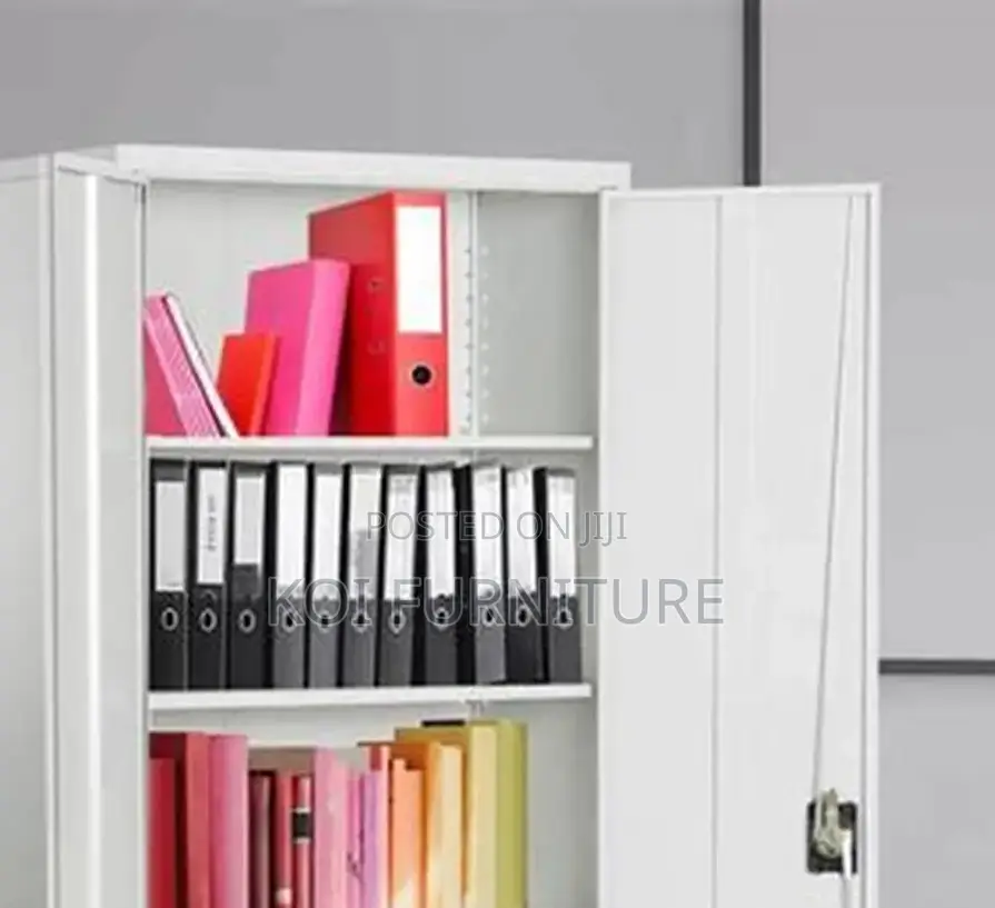 Office Cabinet : 2‐Door Full Metallic Office Cabinet